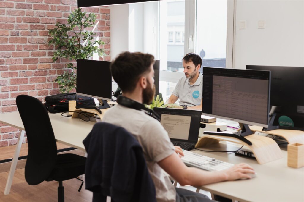 Two consultants of a ServiceNow Partner working in a new implementation 